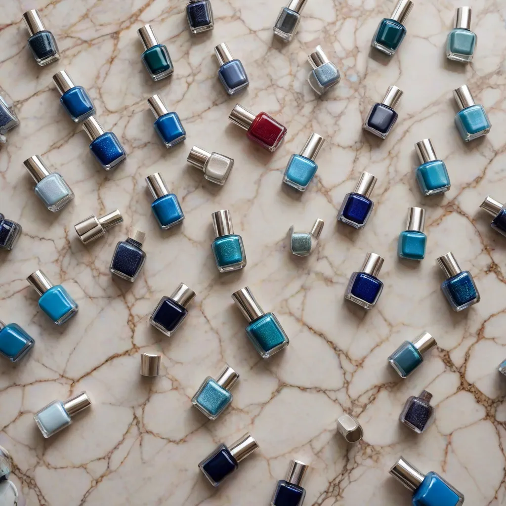 Jakie kolory paznokci pasują do granatowej sukienki?